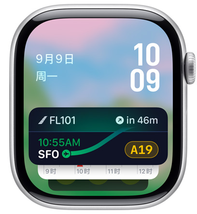 Apple Watch 屏幕显示智能叠放的实时功能